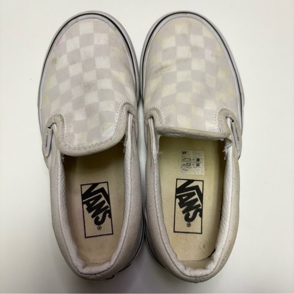 2/10$ Vans Toddler Girls 11 Slip On Classic Checkered Sneaker Shoe Light Purple - Picture 5 of 7